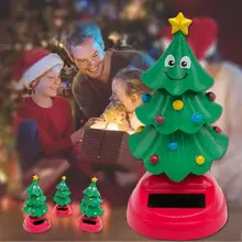 Солнечная качающаяся Рождественская елка, танцующая Рождественская елка, рождественский подарок для автомобиля и домашнего украшения, рождественские интерьерные детские игрушки