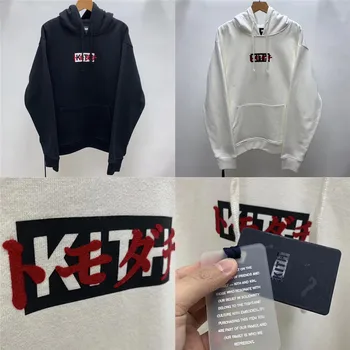 

Japanese Flocking Box Logo kith Hoodie Men Women 1:1 High Quality Sweatshirts Tokyo exclusive opening KITH Pullover Hoody