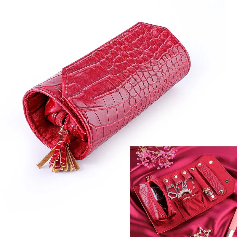 2021 Fashion Pu Leather Multi-Functional Jewelry Storage Bag Travel Portable Jewellery Storage Package Organizer 2021 fashion pu leather multi functional jewelry storage bag travel portable jewellery storage package organizer