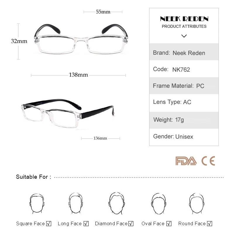 Мужские прямоугольные пластиковые очки для чтения женские антиусталости компьютерные увеличительные защитные очки винтажные очки для зрения от+ 1,0 до+ 4,0
