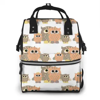 

Mummy Bag Cute Owl Bird Nappy Backpack Large Capacity Stroller Bag Mom Baby Multi-function Waterproof Outdoor Diaper Bags