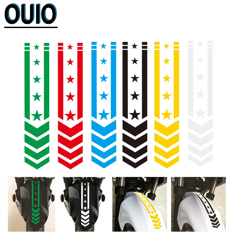 

2PCS Motorcycle Waterproof Sticker Motor Stickers Car Decals Accessories Sticker On Bike Fender Decoration Safety Warning Decals
