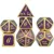 DnD Metal Dice RPG MTG Курсив Шрифт Включает в себя Мешочек Различных цветов D4 D6 D8 D10 D12 D20