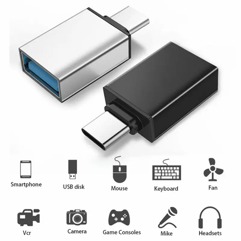  Микро USB в USB конвертер для планшетных ПК Android Usb 2,0 Мини OTG USB кабель OTG адаптер микро Женский конвертер Тип C адаптер 