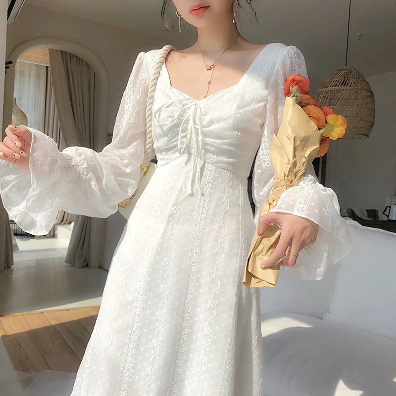 Vintage Fairy Dress Women Elegant ...