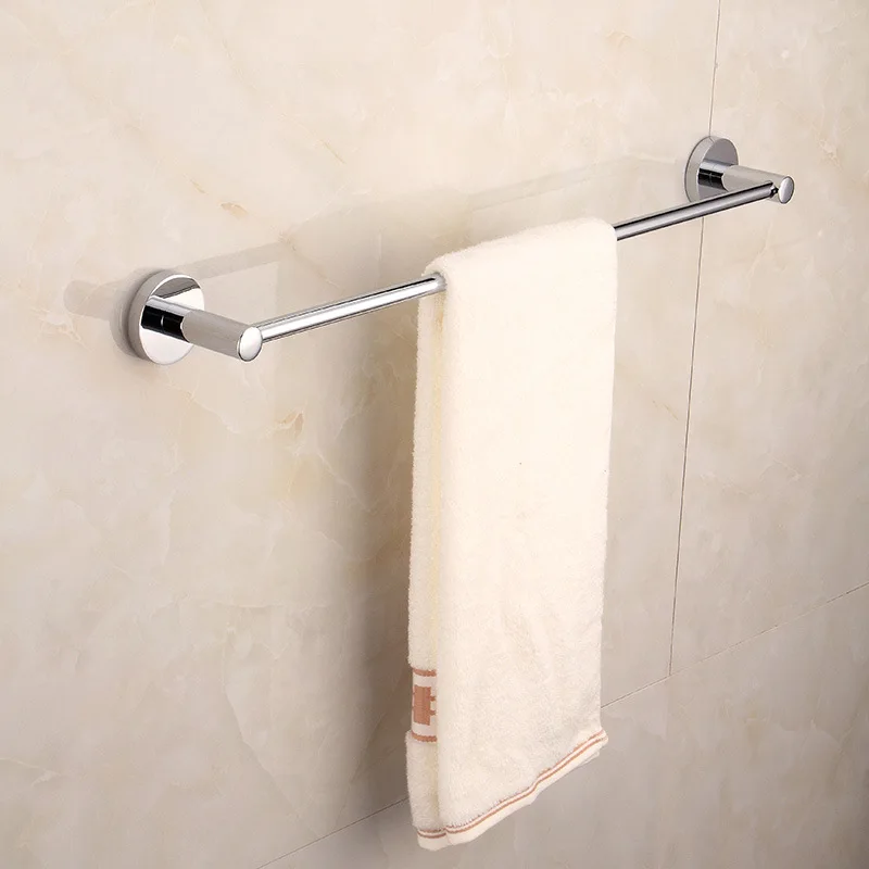 

Stainless Steel Towel Rack Bathroom Towel Bar Towel Rack Bathroom Pendant Storage Shelf Single Pole Manufacturers Direct Selling