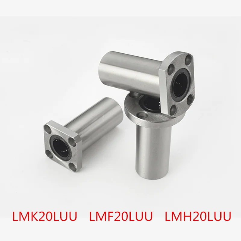 1 шт. LMF20LUU LMK20LUU LMH20LUU 12x21x57 мм Длинный тип фланцевая муфта Линейный шарикоподшипник