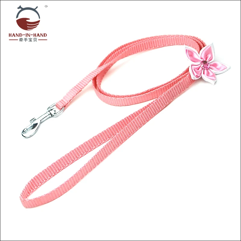 

Dog Leashes Cat Leashes Pet Products Puppy Small Dog Nylon Double Layer Petals with Rhinestone Plain Color lead