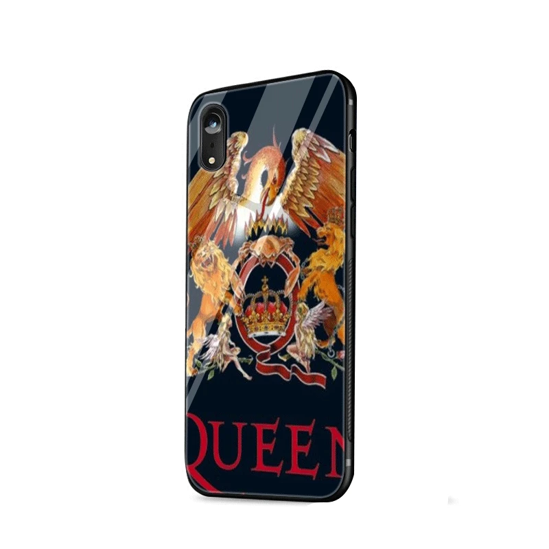 Стеклянный чехол для телефона из ТПУ стекла для iPhone 5 5S SE 6 6S 7 8 Plus iPhone 11 Pro XR X XS максимальный чехол queen Rock Group - Цвет: G1