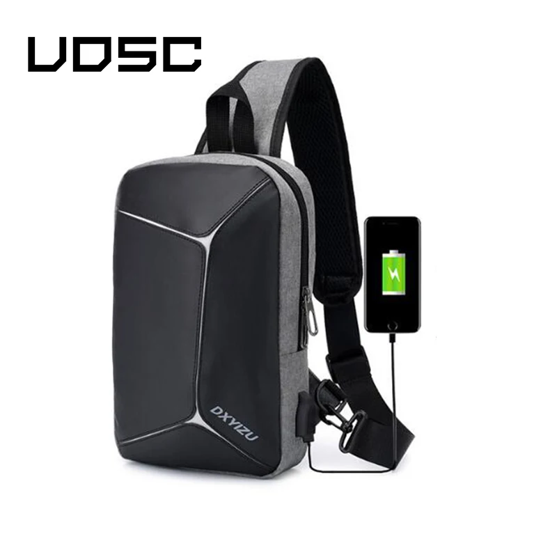 Сумка-мессенджер UOSC Мужская через плечо с USB-зарядкой | Багаж и сумки