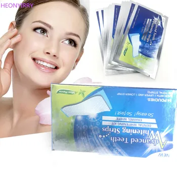 

28Pc/14Pair tooth whitening dry tooth paste bleaching tooth sticky gel whitening strip high elastic oral care hygiene toothpaste