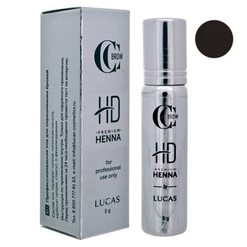 

Henna for eyebrows CC Brow, Premium henna HD, saturated taupe, 5 g.