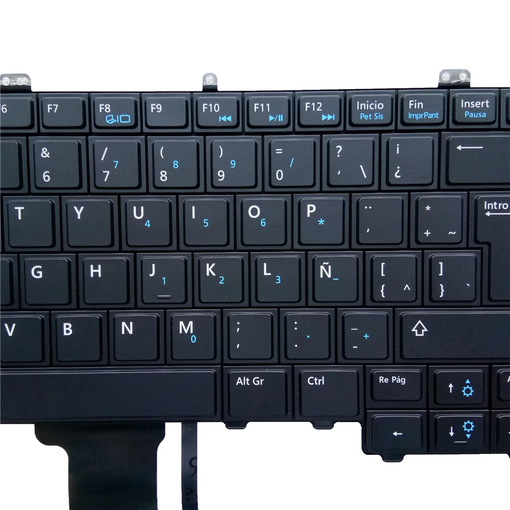Teclado do Portátil Espanhol para Dell Latim Pk130vn1b21 Nsk-ld0bc 1e Pointer Ponteiro Backlit Preto la E7440 E7420 E7240 - Imagem 6