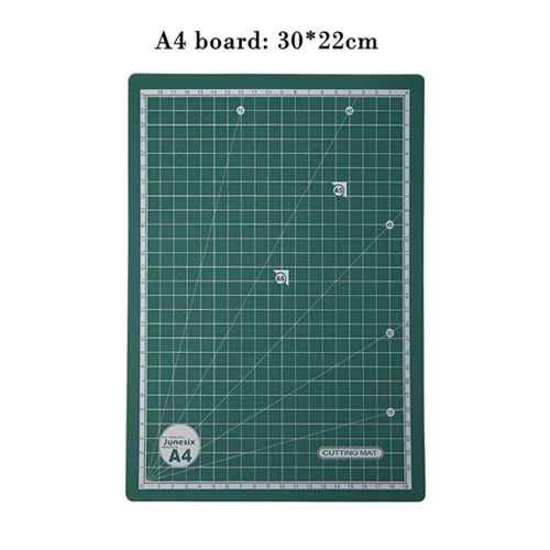 A4 Green 2 side Профессиональный A3 A4 A5 ПВХ двусторонний самовосhealing вающийся не отражающий нескользящий DIY разделочная доска лоскутный коврик для настольной мыши - Цвет: A4 Green 2 side