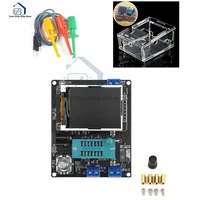 Russian English Version GM328A Transistor Tester LCR Diode Capacitance ESR Voltage Frequency Meter PWM DIY Kit with Case 1