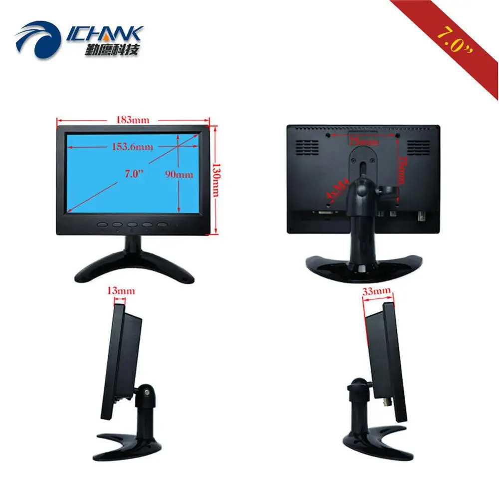 ZB070JC-26R/7 &ġ 1024x600 16:9 Ǯ  ̴ VGA HDMI USB  ޴ 4 ̾  ġ LCD ȭ PC  ÷