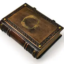 " x 10"-большой кожаный журнал в средневековом стиле-Gamer handbook, Elder journal Wizard sketchbook Grimoire Magician book Esoter