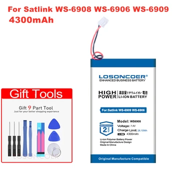 

4300mAh battery For satlink WS-6908 WS-6906 WS-6909 WS-6905 WS-6912 WS-6918 WS-6936 WS-6969 WS-6960 WS-6979 WS-6939 WS-6926