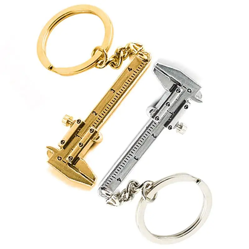1 pc Portable 0 4cm Mini Vernier Calipers Keychain Measuring Gauging