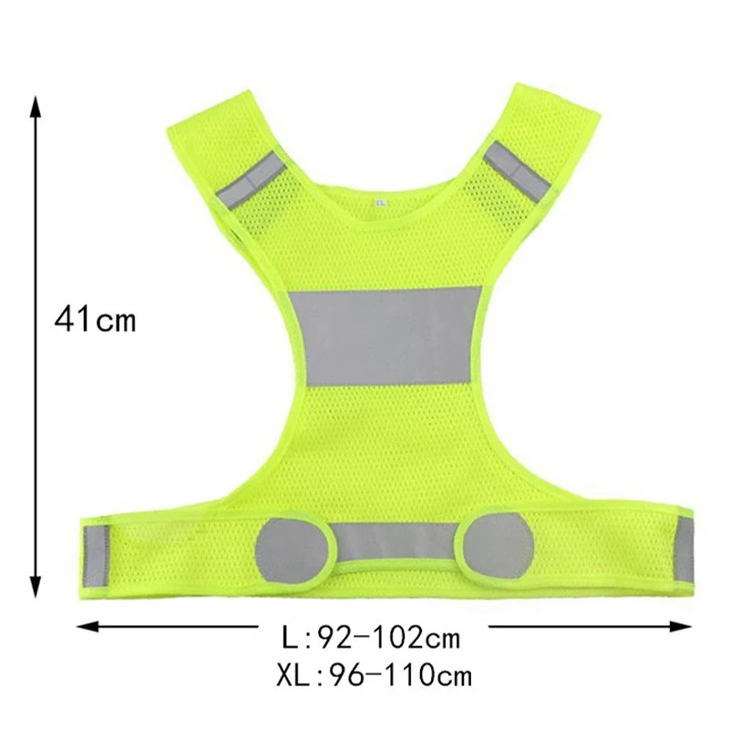 Outdoor Running Reflective Vest Cycling Vest Lightweight Safety Fishing Sports Gear for Women Men Jogging Walking safety vest reflective safety vest cycling vest