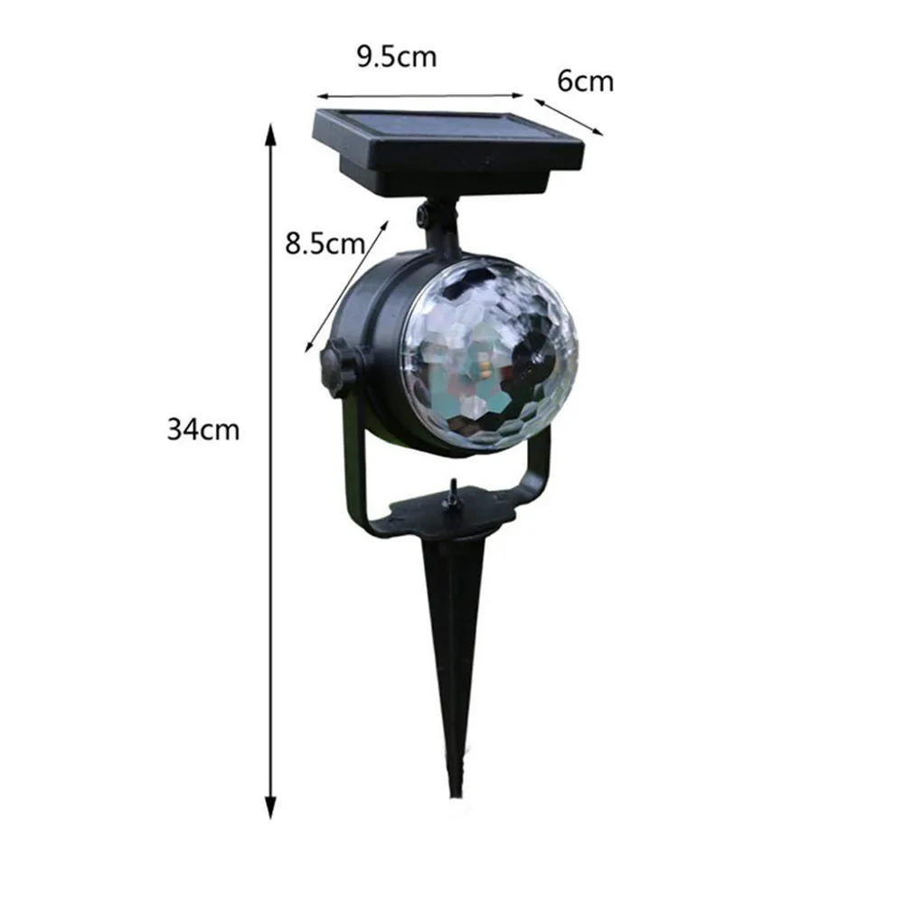 Solar Projection Lamp RGB Rotatable Crystal Magic Ball Christmas Disco Stage light Outdoor Lawn Landscape Pathway Yard Light Solar Projection Lamp RGB Rotatable Crystal Magic Ball Christmas Disco Stage light Outdoor Lawn Landscape Pathway Yard Light