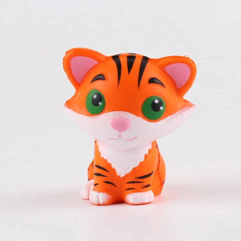 Squishy Kawaii Cute Little Tiger Slow Rising Soft Squeeze Fun Decompression Kids Toys Phone Straps Children 1