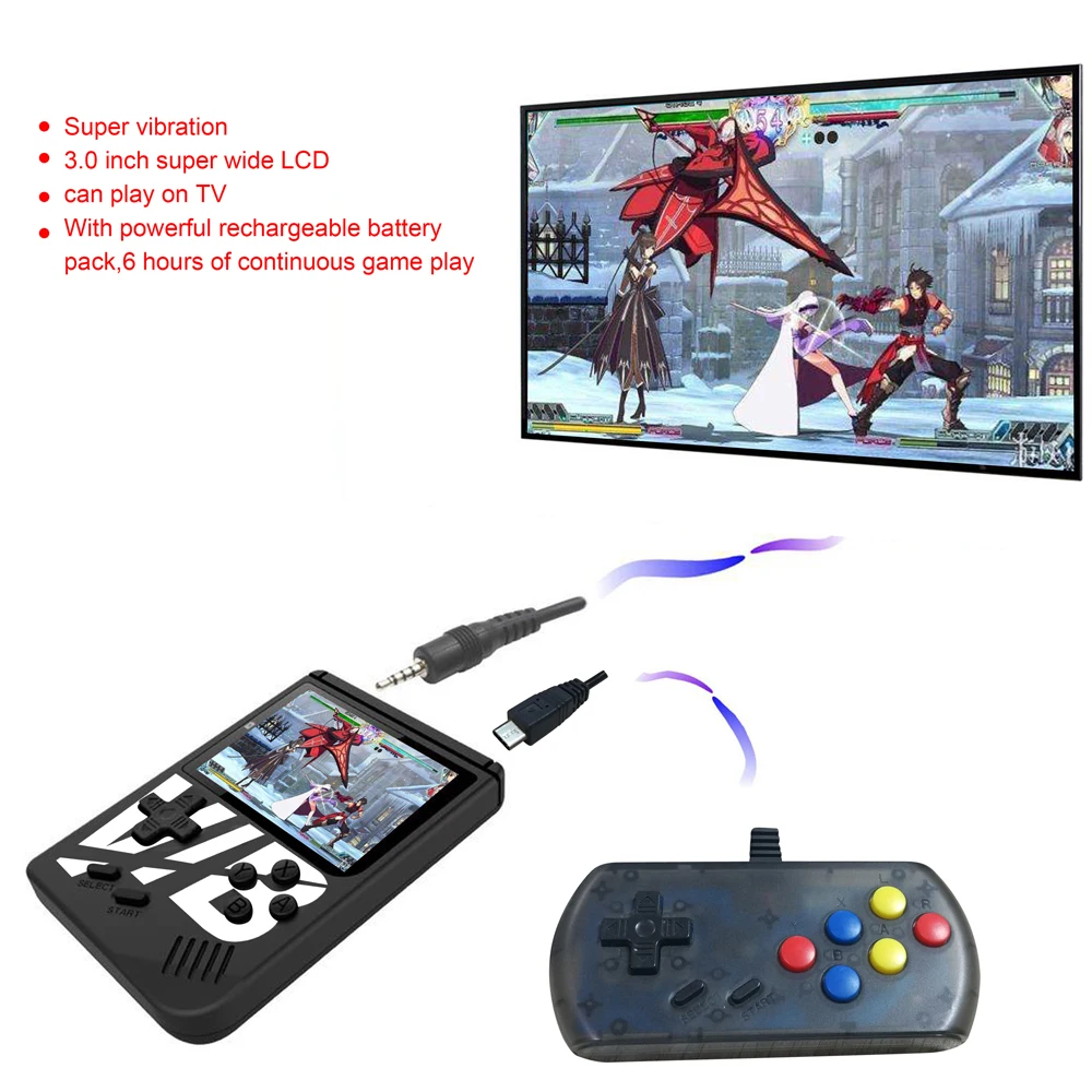 New Super VIB Vibration Games Retro Video game handheld game console Built-in 8 Bit 30 VIB game Mini consola portatil gift