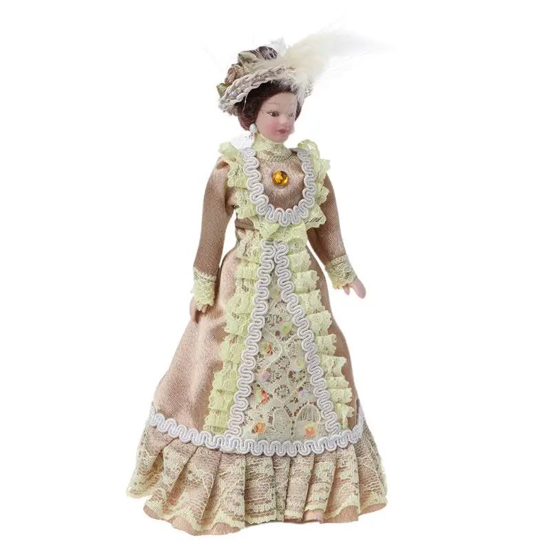 1:12 миниатюрные женские мини куклы кукольный домик украшения Аксессуары - Цвет: G