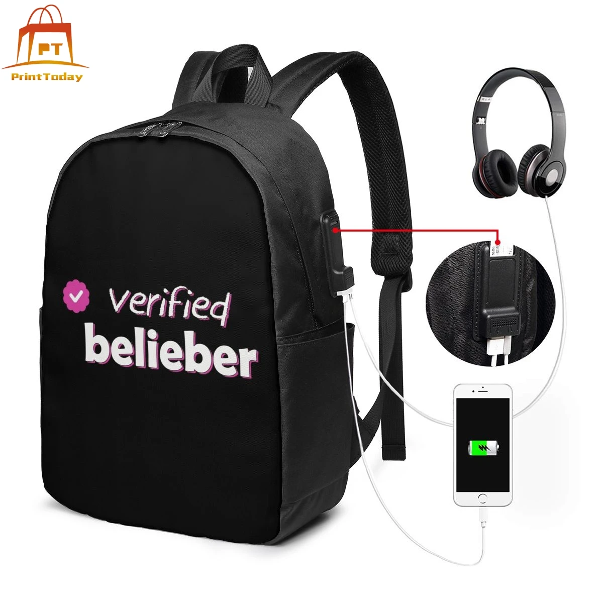 Justin Bieber Backpack Justin Bieber Backpacks Trending Teenage Bag