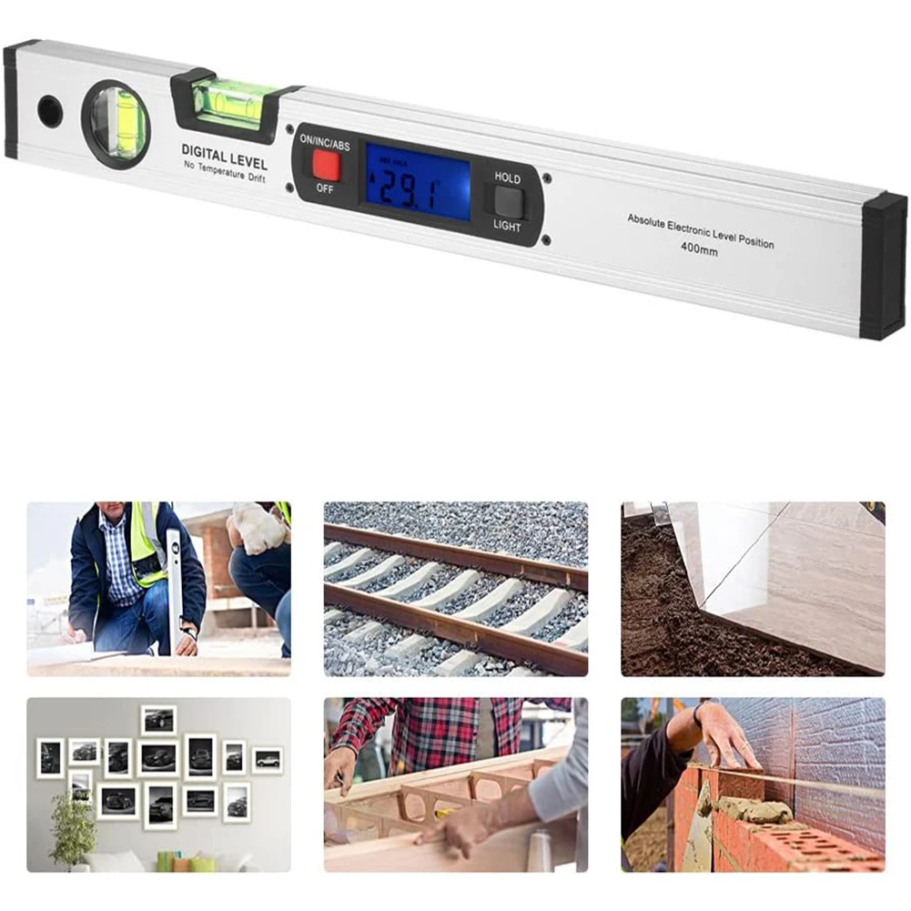 

Digital Protractor Angle Finder Inclinometer electronic Level 360 degree with/without Magnets Level angle slope test Ruler 400mm