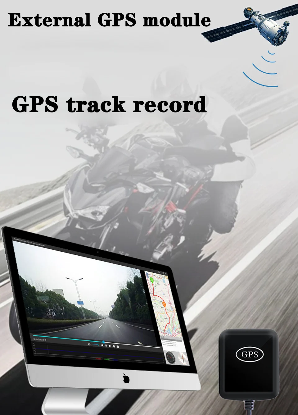 " HD камера мотоцикла рекордер с видеорегистратор Wi-Fi GPS передний задний Водонепроницаемый двойной объектив 1080P мотоцикл видеорегистратор Moto камера
