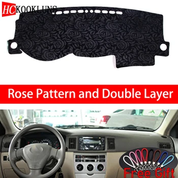 

Rose Pattern For Toyota corolla EX 2004 2005 2006-2011 Dashboard Cover Car Stickers Car Decoration Car Accessories Car Decals