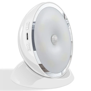 

LED Motion Activated Sensor Light Lamp 360 Degree Rotation Wall Lamps White Porch Lights Indoor Outdoor Night Lighting