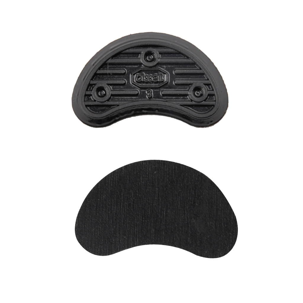 3 Pairs Rubber Shoes Soles Heel & Toe Plates Savers For DIY Shoe Repair 2-3.1mm