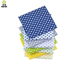 Shuanshuo/хлопковая стеганая ткань в горошек; ткань ручной работы для шитья; Детские простыни; платье; 40*50 см; 40 шт./лот