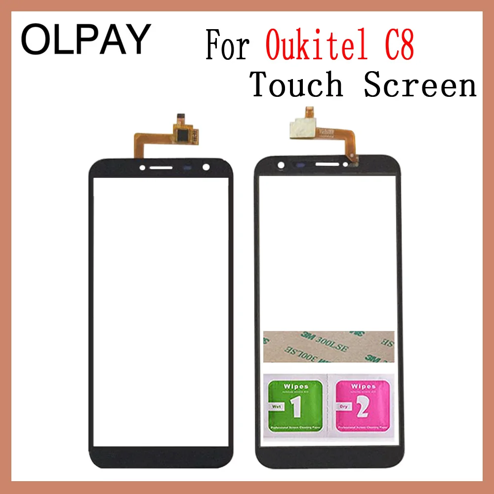 Сенсорная панель мобильного телефона для Oukitel C3 C4 C5 C8 C9 C11 Pro Сенсорный экран дигитайзер сенсор внешняя стеклянная панель объектива