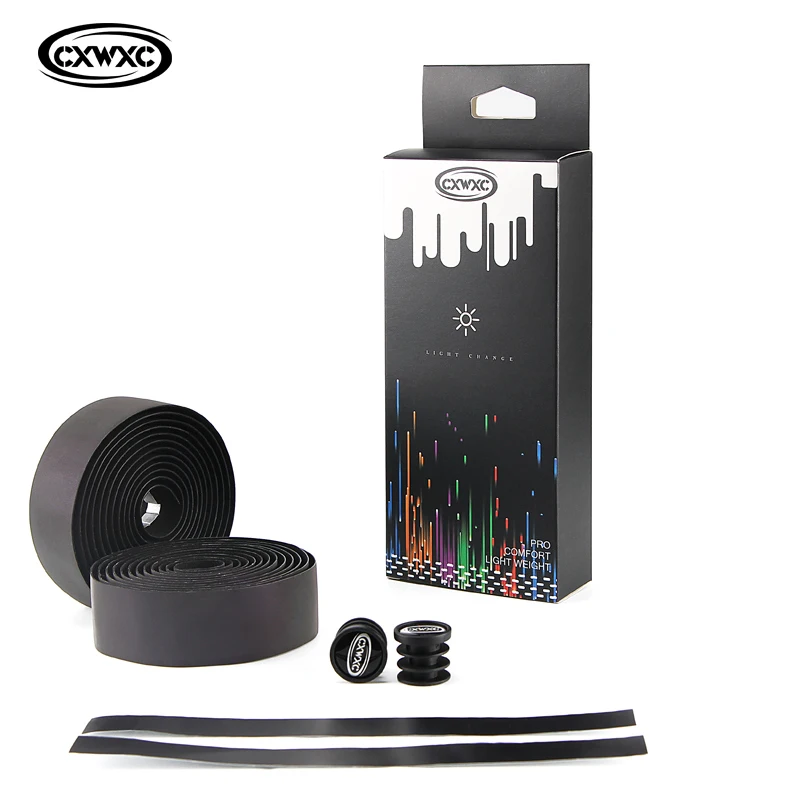 Bicycle Handlebar Tape Light Reflective Bike Bar Tape Road Bike Wrap Pu Leather Cycling Handlebar Tapes Bicycle Accessories