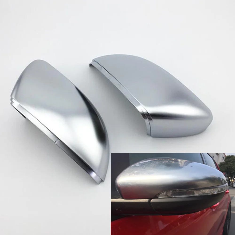 

Car Mirror Cover For VW Golf MK6 VI 6 Touran 2011-2015 Matte Chrome Silver Rearview Mirror Cover Protection Cap Car Styling