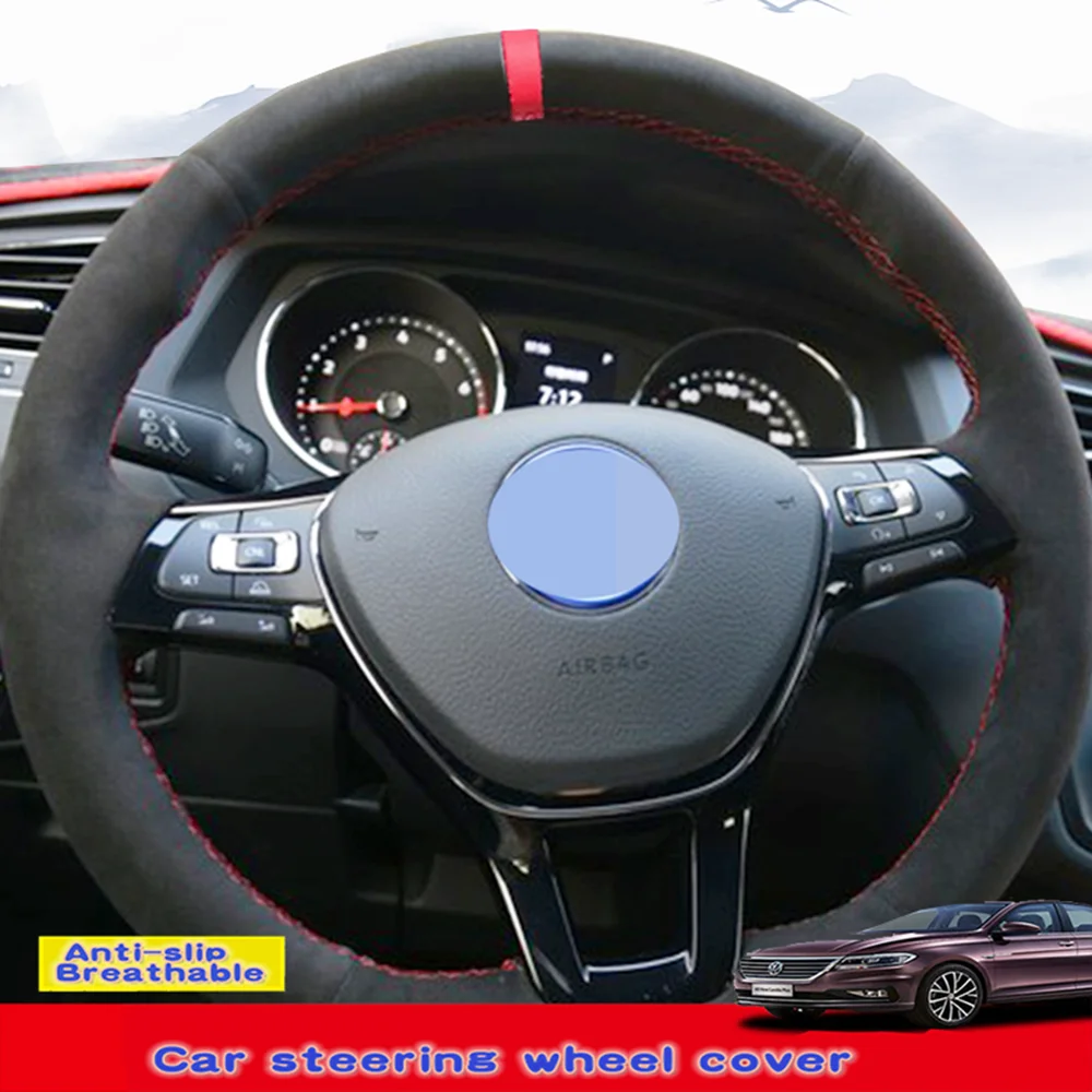 Чехол на руль для Volkswagen VW Golf 7 Mk7 Polo Jetta Passat B8|Чехлы руль| |