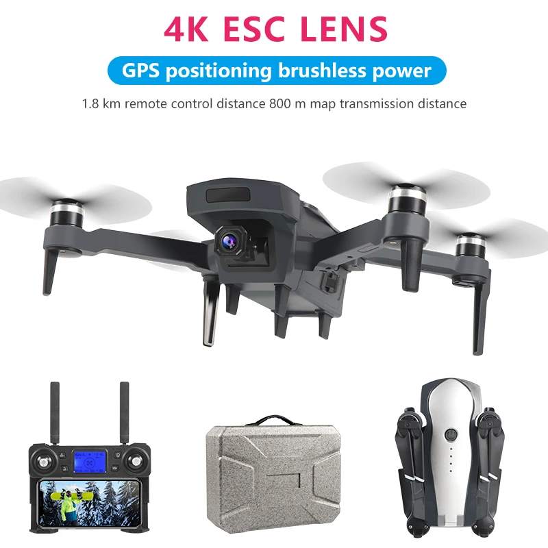 K20 gps бесщеточный Дрон 5G FPV Дрон с 4K HD Gimbal камерой Профессиональный Дрон Квадрокоптер 1800 м RC расстояние RC вертолет