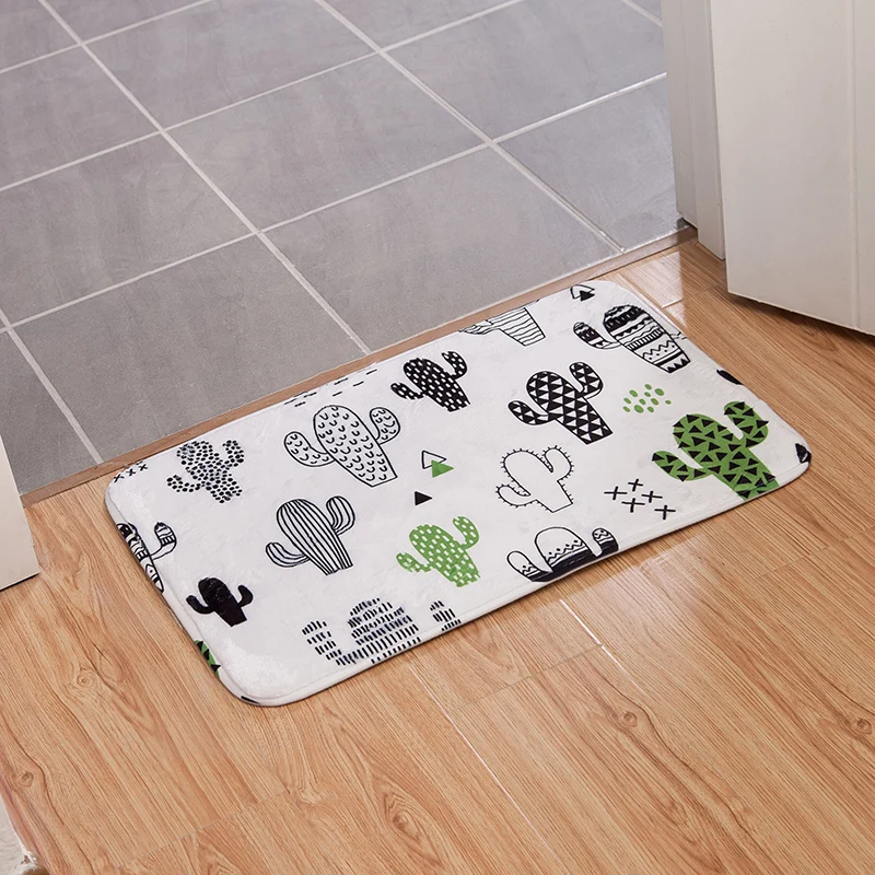 

Bathroom home absorbent cute mat non-slip bathroom kitchen cartoon mat bedroom square carpet door mat