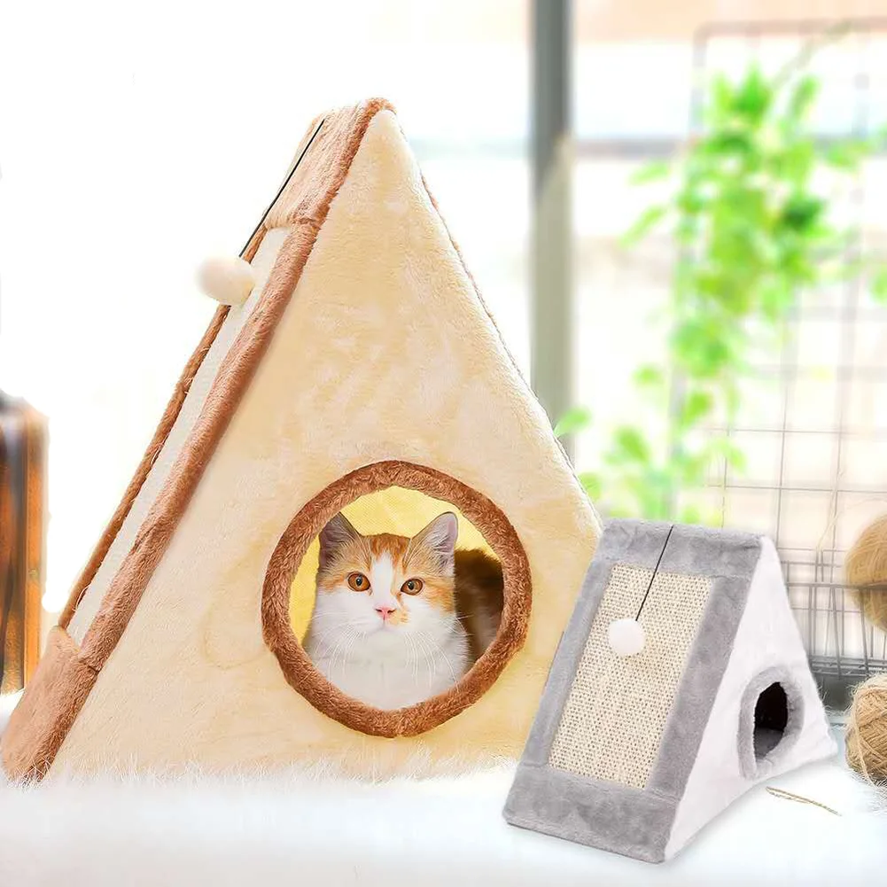 

Cat Scratcher Board House Foldable Cats Frame Climbing Grinding Claw Toys for Cats Kitten Scratching Tree House Scratch Board