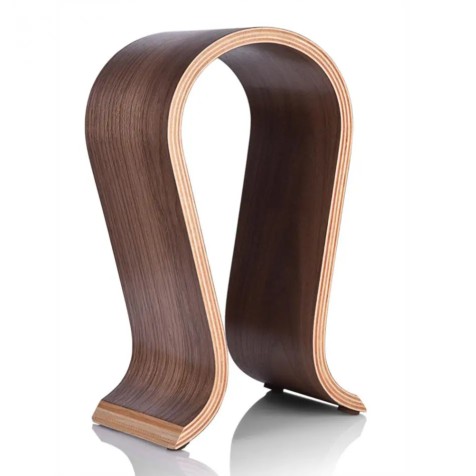 U Shape Wooden Headphones Stand Holder Universal for Sony Headset Desk Display Shelf Rack Hanger Stand Bracket for AKG