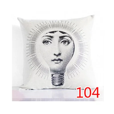 20 Ретро rosenthal Piero fornasetti в европейском стиле декоративная подушка, подушка с сердцевина из хлопчатобумажной пряжи подушка для офисного кресла Винтаж декоративная подушка для дома - Цвет: 20