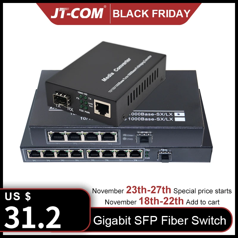 1000M 1G4E 1 sfp slot fiber 4 8 RJ45 1G4E Gigabit
