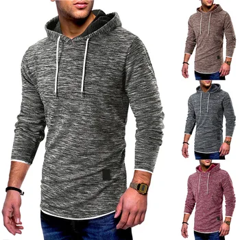 

Man Leisure Time Pullover Sweater Loose Coat European Code Split Joint Even Midnight