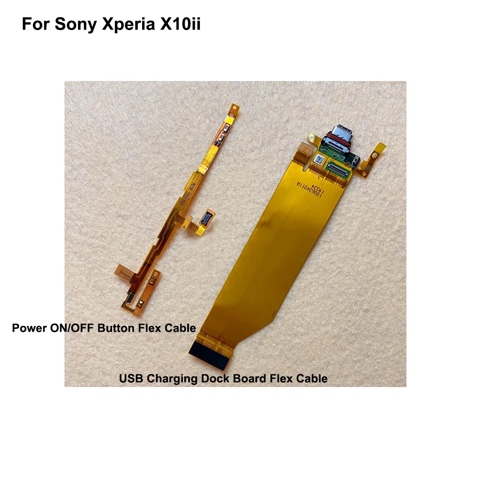

Tested Good For Sony Xperia X10ii usb Port Charger Dock Connector usb Charging Flex Cable X 10ii Power ON OFF Flex Cable