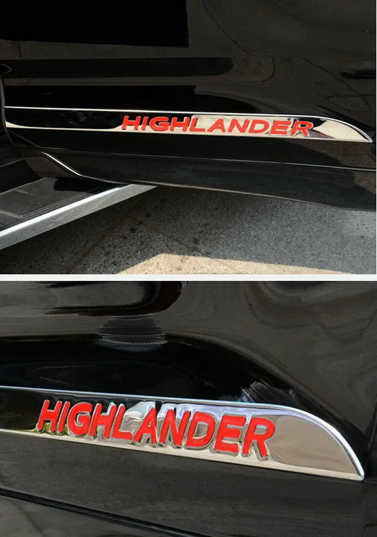 Нержавеющая сталь корпус боковой двери литья отделка 4 шт. для Toyota Highlander 2014-2019 |