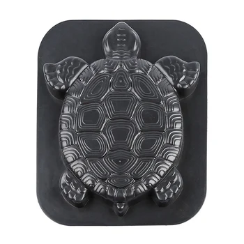 

Turtle Shape Outdoor Driveway Landscape Concrete Cement Manual Road Reusable Garden Decor Stepping Stone ABS Black Paving Mold