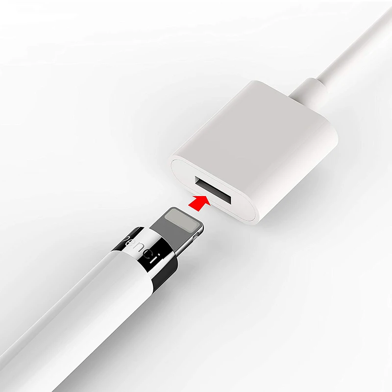 2 шт зарядный кабель для Apple Pencil адаптер зарядный кабель для Apple IPad Pro Карандаш-Стилус Мужской к женскому USB кабель